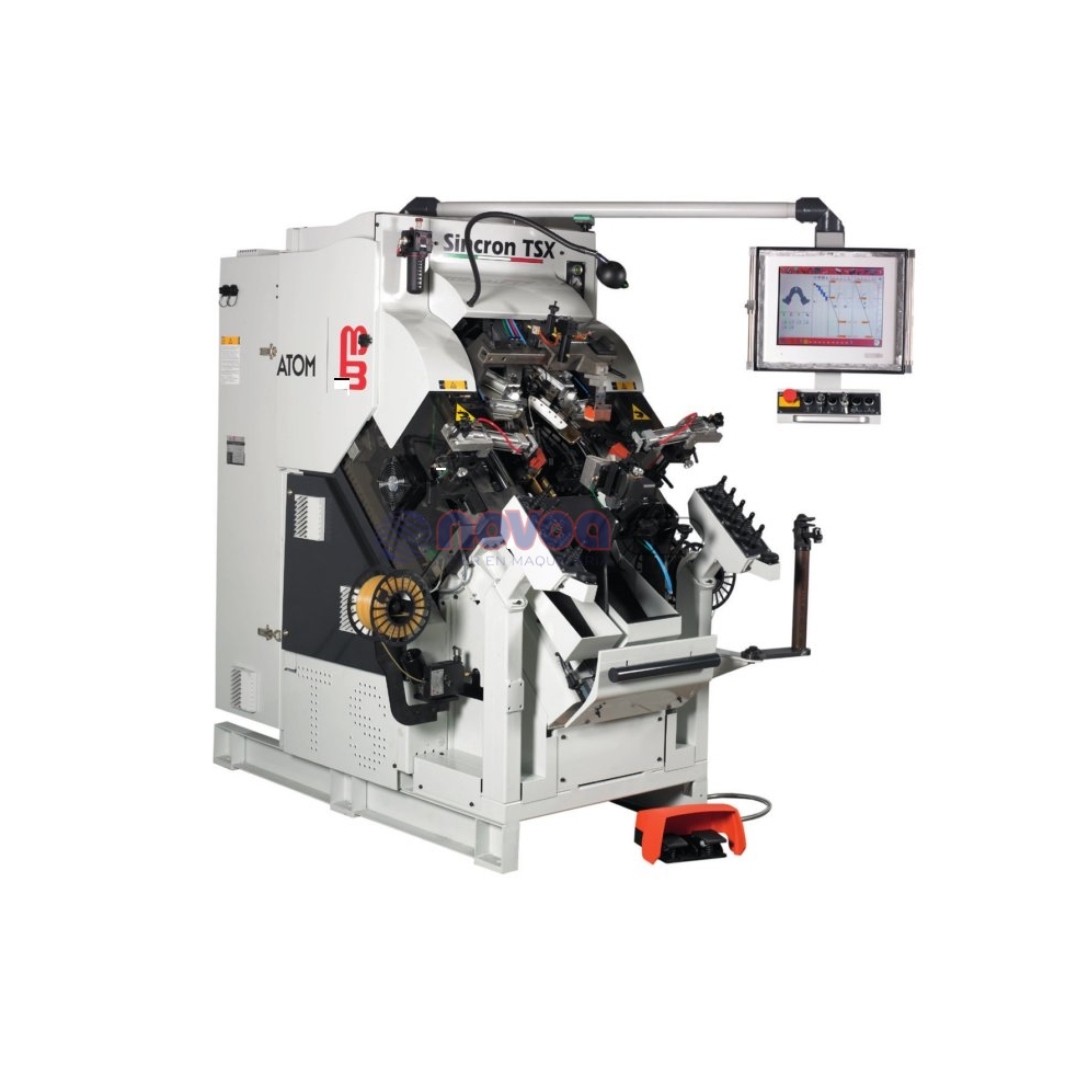 ATOM MB Sincron TSX. Máquina de montar puntas con accionamiento eléctrico programable.