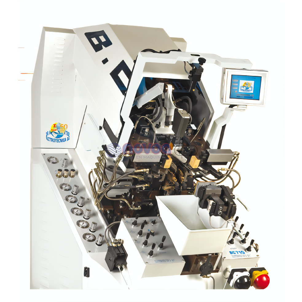 Elettrotecnica BC Mod. 710 RSP. Máquina de montar puntas con tablero automático. 
