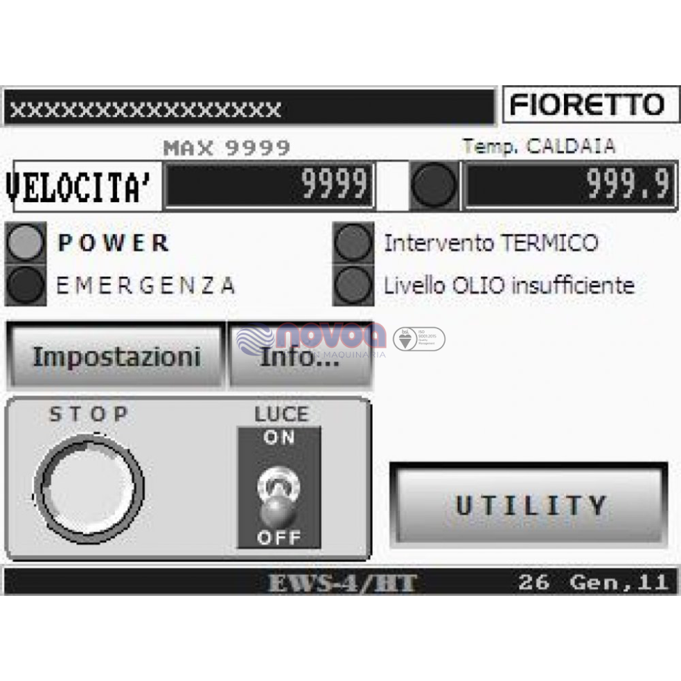 Fioretto EWS4HT. Máquina de costura welt.