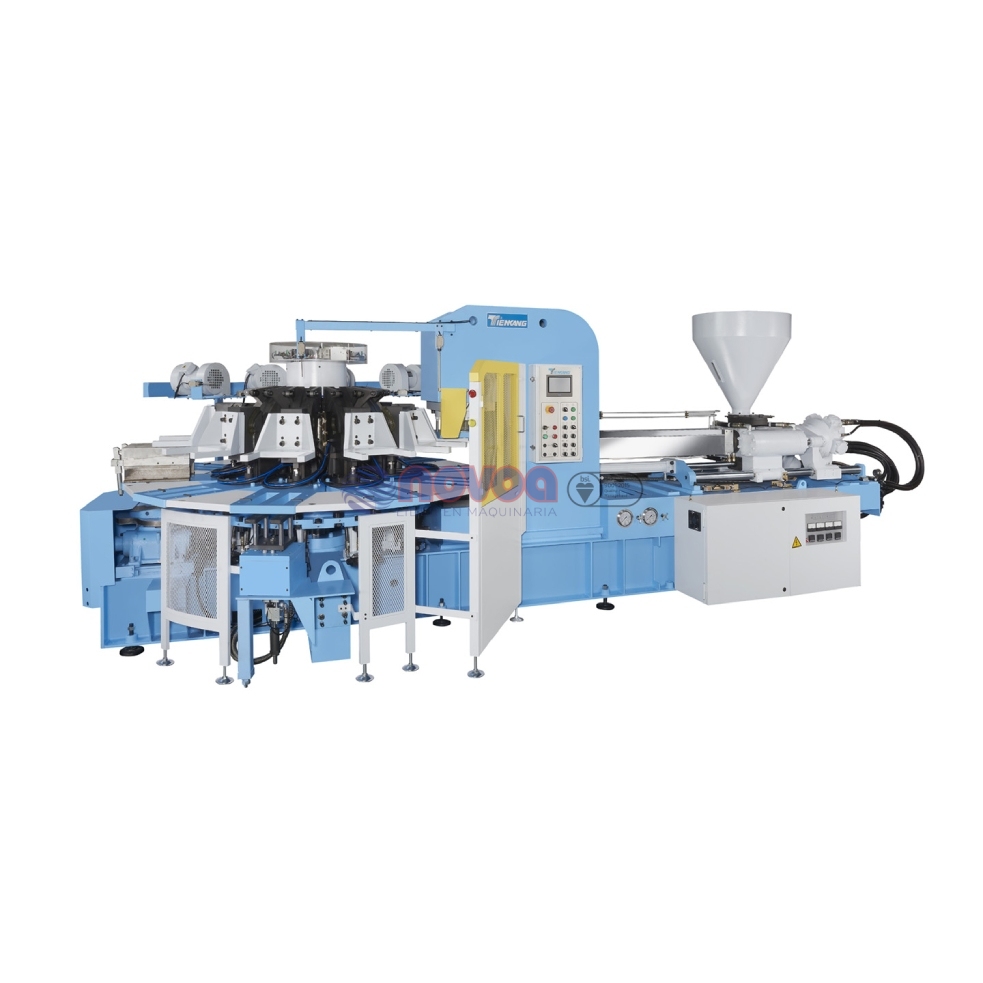 Tienkang TK-880 SERIES. Máquina rotativa automática de moldeo por inyección directa de calzado “Full Plastic”.