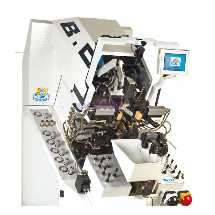 Elettrotecnica BC 710 RCP. Máquina de montar puntas con tablero electrónico.