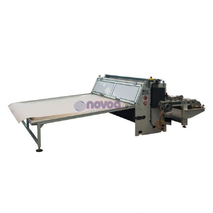Máquina laminadora con sistema de doble corte.