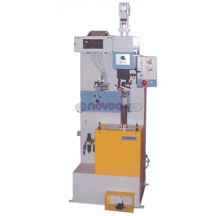 Alfa Meccanica Mod.  PTP 3000. Máquina clavar tacón electrónica neumática programable. 