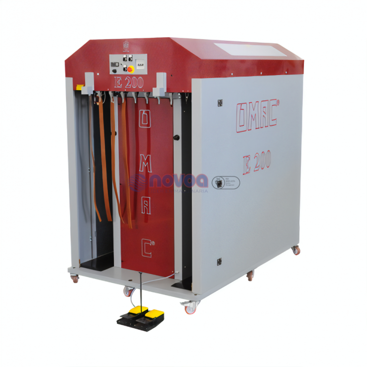 OMAC Mod. E200 y OMAC E200XL. Horno para secado de cinturones y tiras para marroquinería.