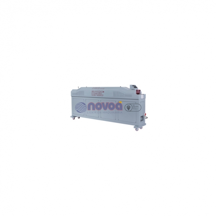 OMAC E3000SL. Horno para secado de cinturones horizontal.